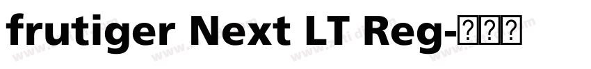 frutiger Next LT Reg字体转换